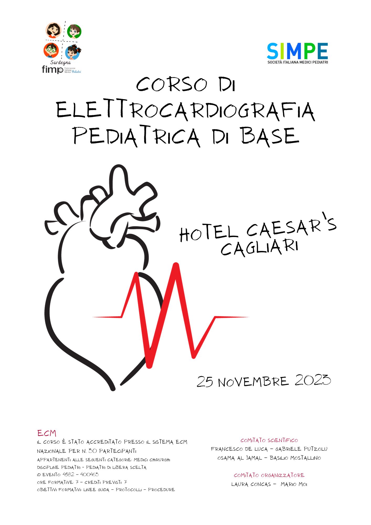 Corso di Elettrocardiografia Pediatrica di base